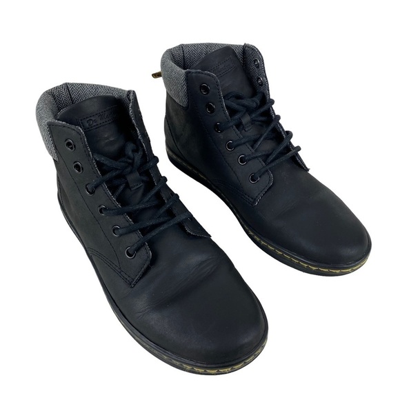 Dr Martens Black Ankle Boots Booties Women’s Size 9 Lace Up - Picture 10 of 11